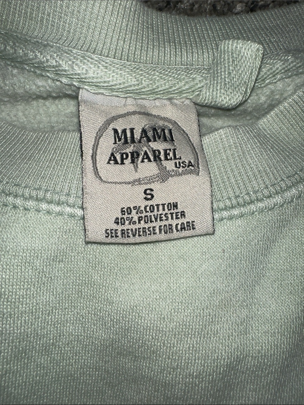 Panama City Beach Light Sage Crewneck Sweatshirt with Navy Print - Picture 6 of 6